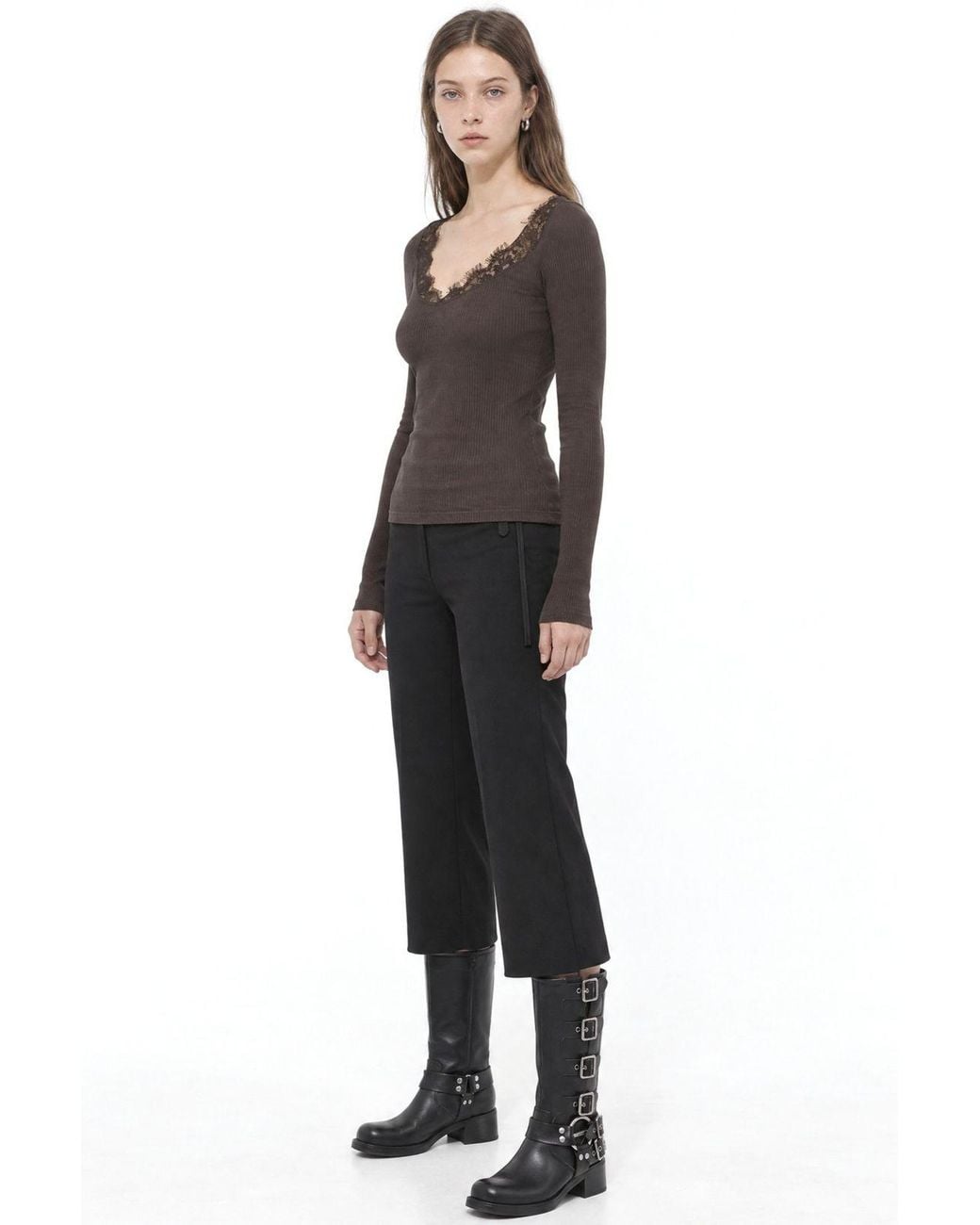 Busem Black Cotton Blouse