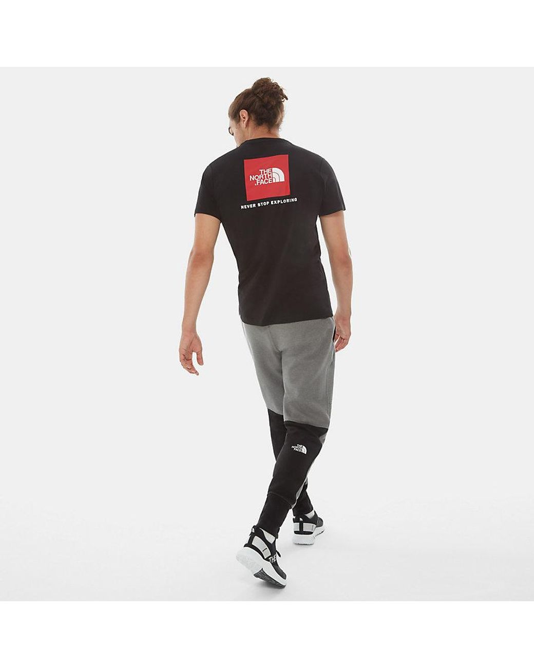 The North Face White Redbox Tee, Cotton for men
