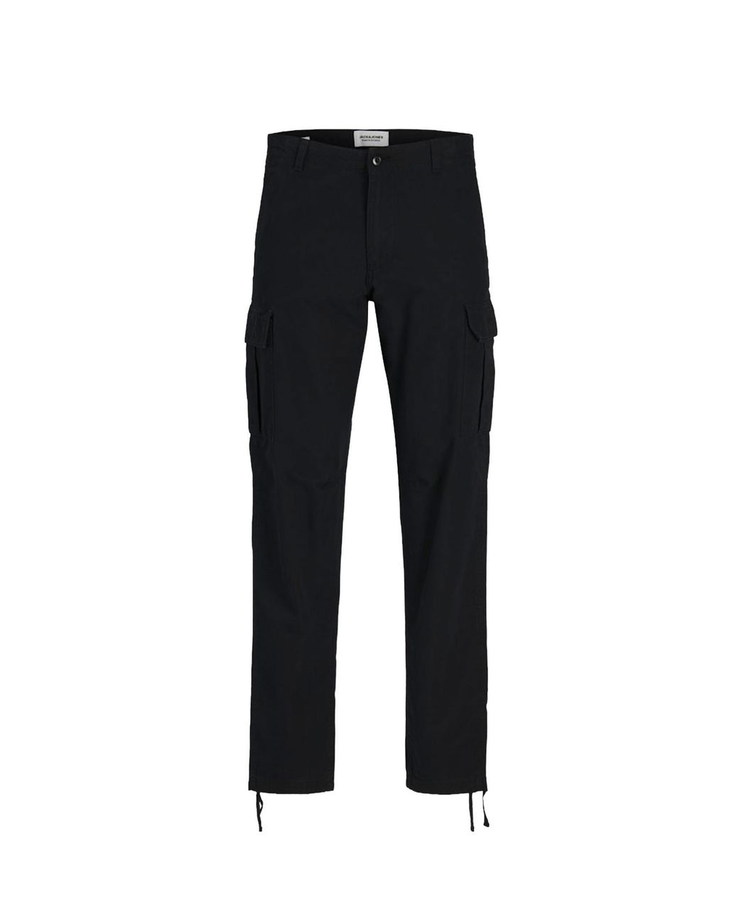 Jack & Jones Black Cargo Combat Trousers for men