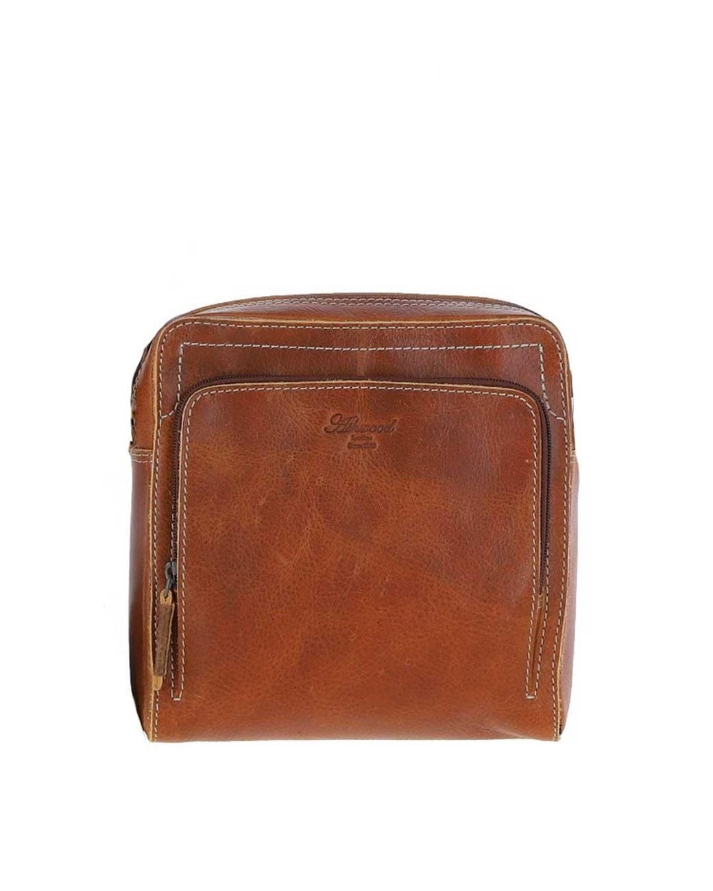 Ashwood Leather Brown Real Small Messenger Travel Bag for men