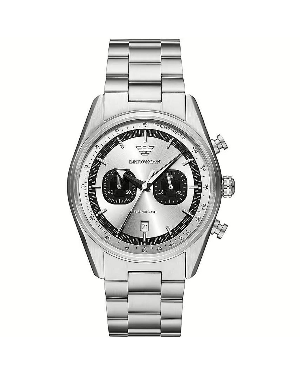 Emporio Armani Metallic Racer Watch Ar11636 Stainless Steel (Archived) for men