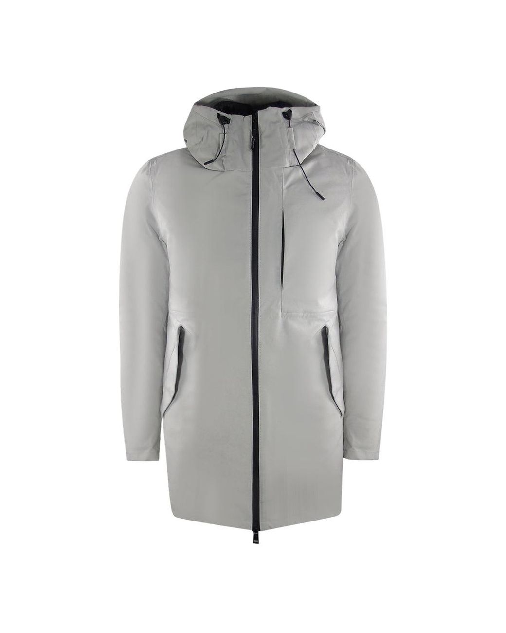 Aquascutum Gray Active 3-Way Parka Antarctica Jacket for men