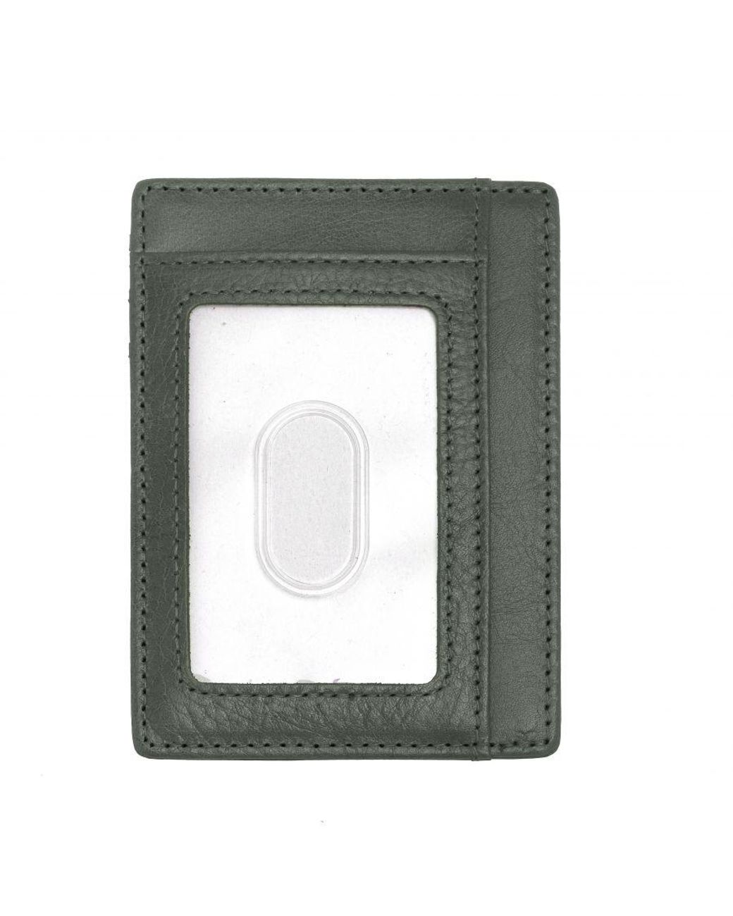 Breed Green Chase Genuine Leather Front Pocket Wallet for men