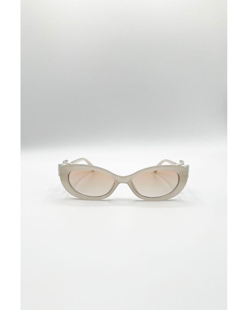 SVNX Natural Bow Side Detail Sunglasses