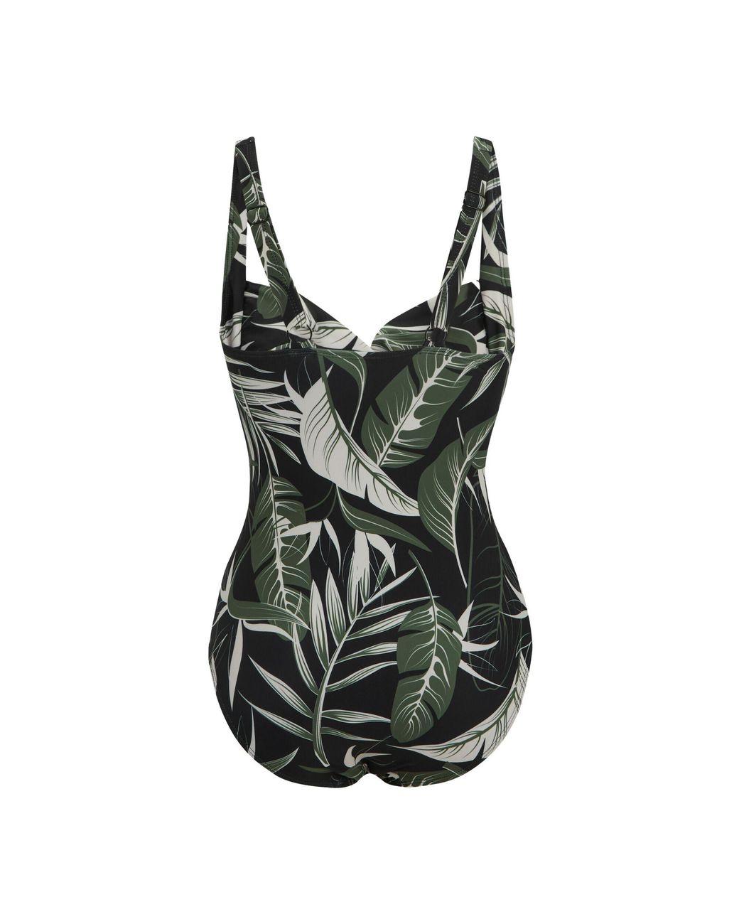 Regatta Black Ladies Sakari Tropical Tummy Control One Piece Swimsuit (Dark Tropical)