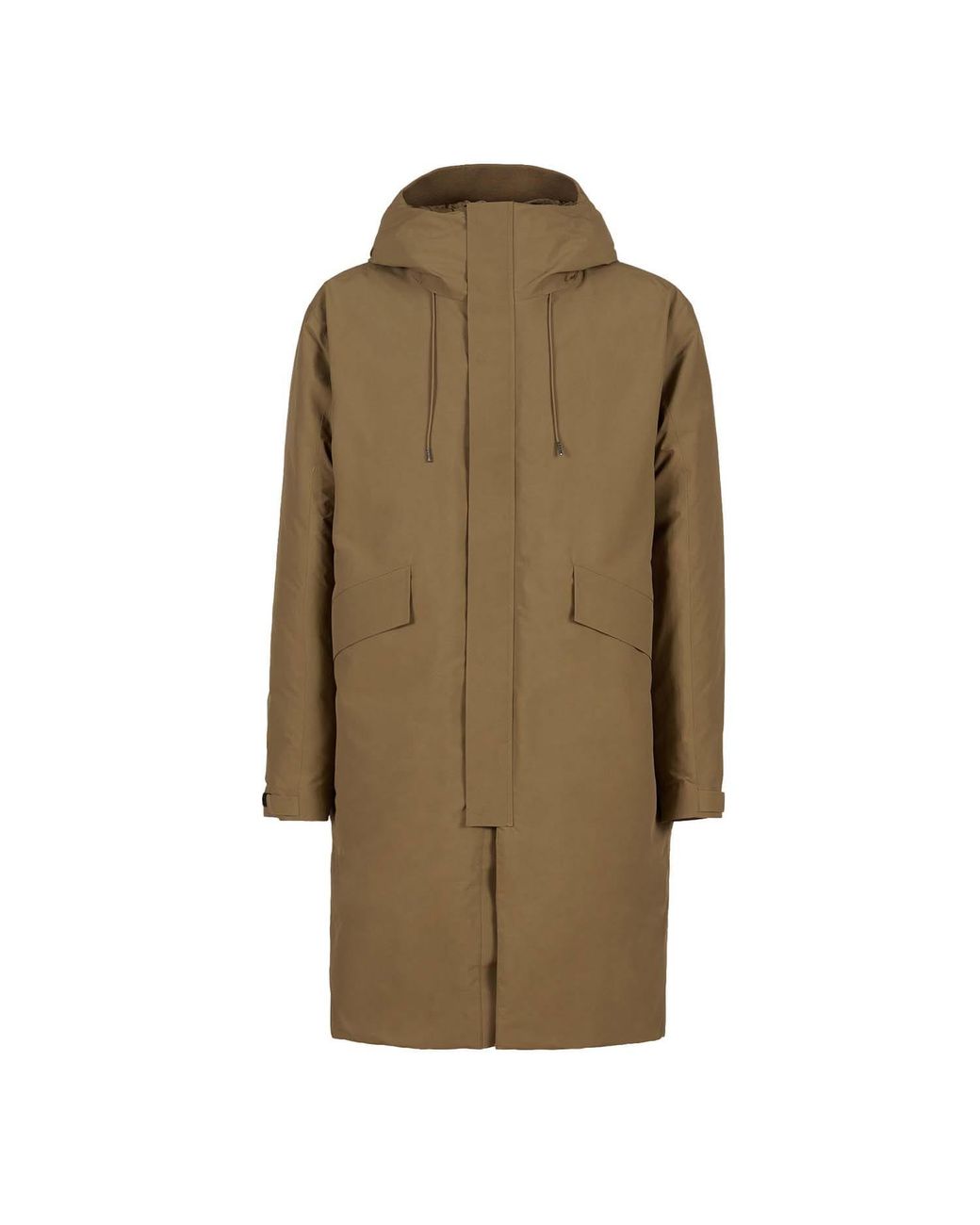 C P Company Natural Micro Hooded Down Parka Jacket for men