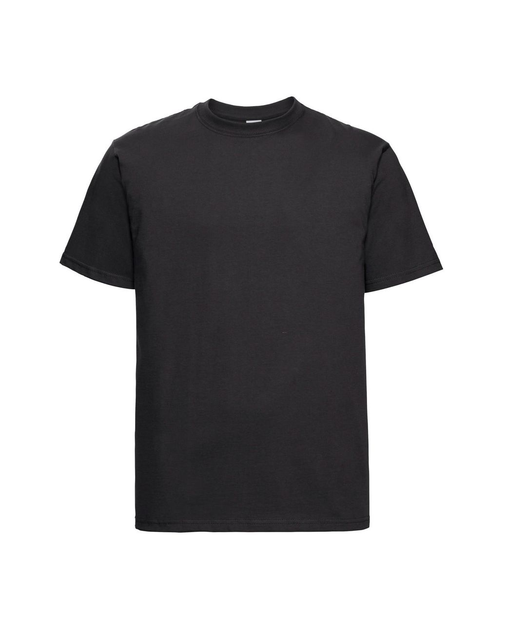 Russell Black Classic Combed Cotton Heavyweight T-Shirt for men