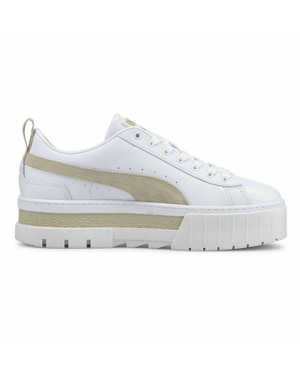 PUMA White Mayze Sneakers