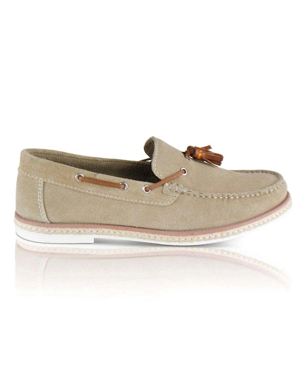 Silver Street London White Milford Loafers Sand for men