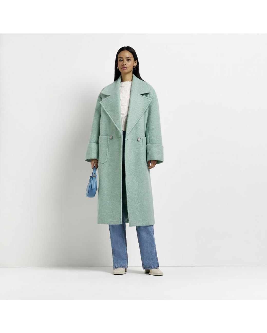 River island hot sale overcoat