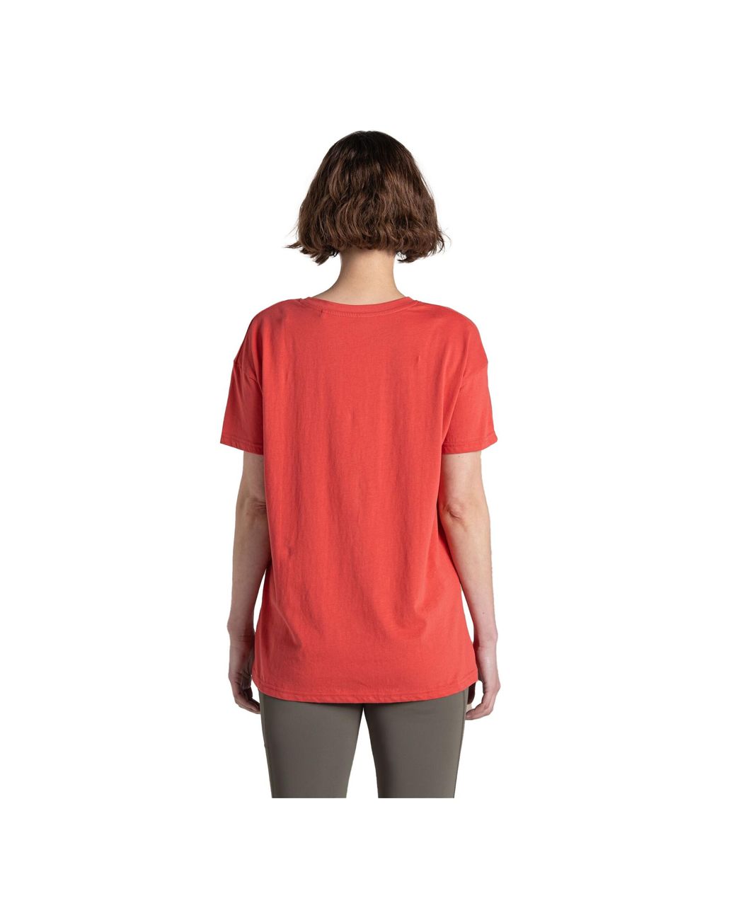 Craghoppers Red Ladies Yago Mountain T-Shirt (Compote)