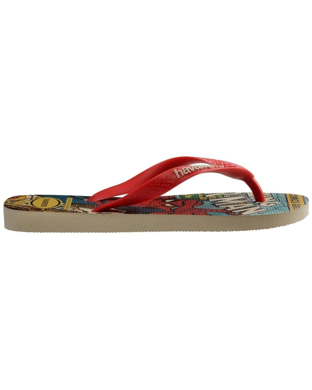 Havaianas Brown Hav. Top Marvel Classics Blac Flip Flops Adults for men