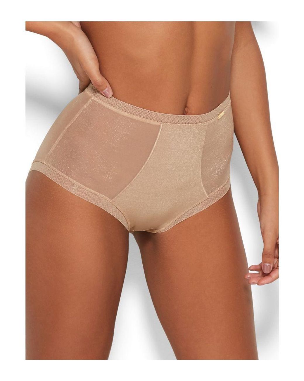 Gossard Brown Glossies Deep Brief