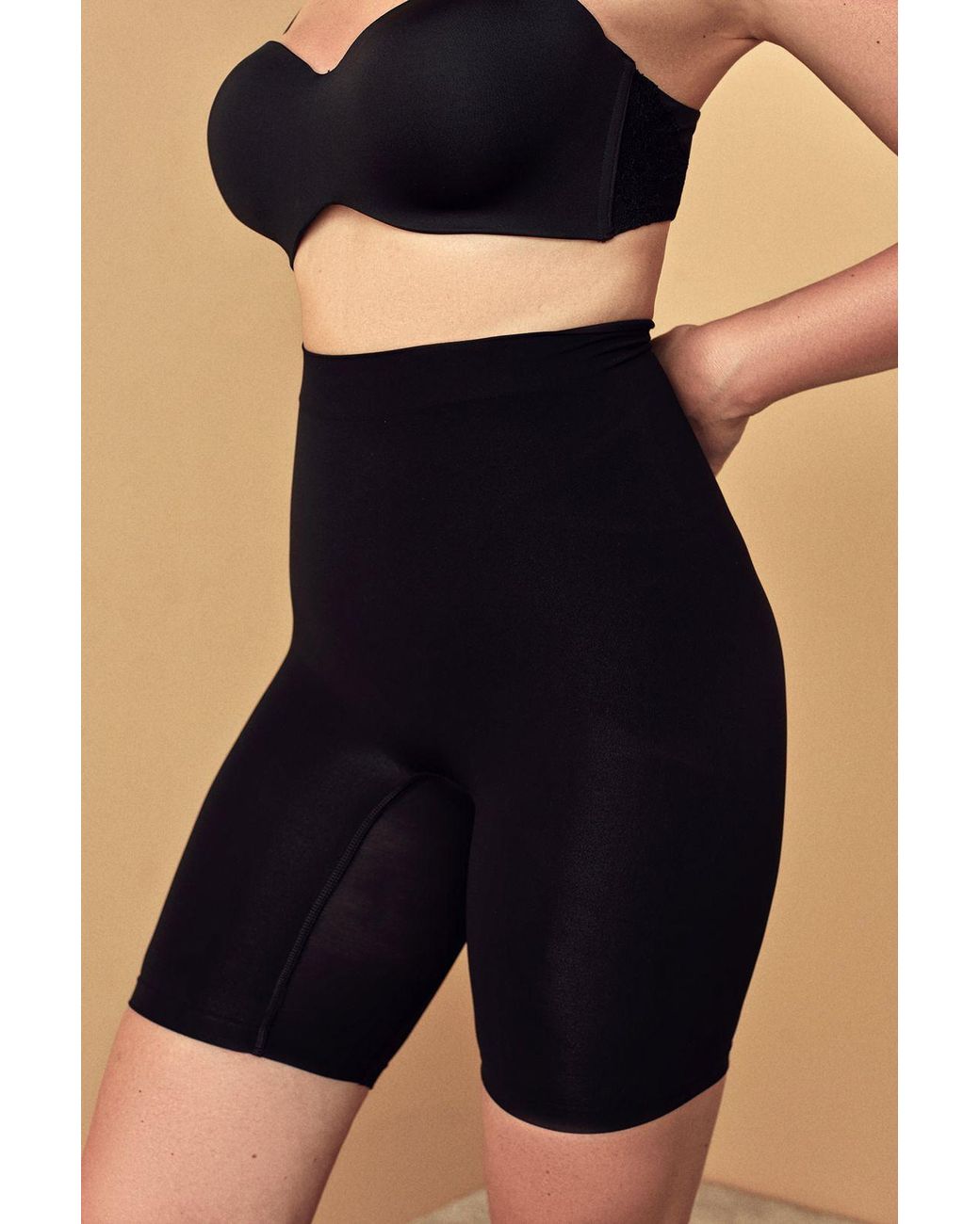 Penti Blue High-Waist Knitted Shapewear Shorts