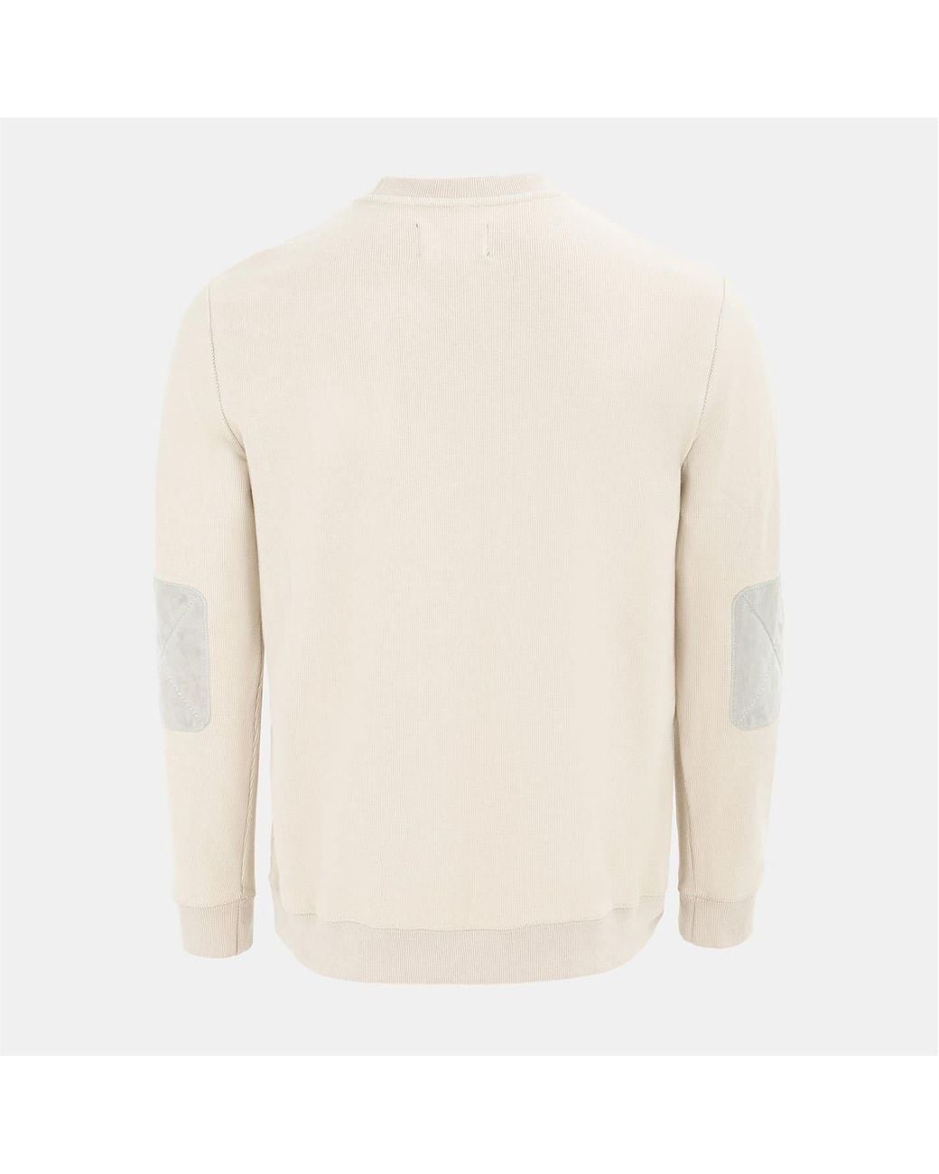 Howick White Crew Neck Jumper for men