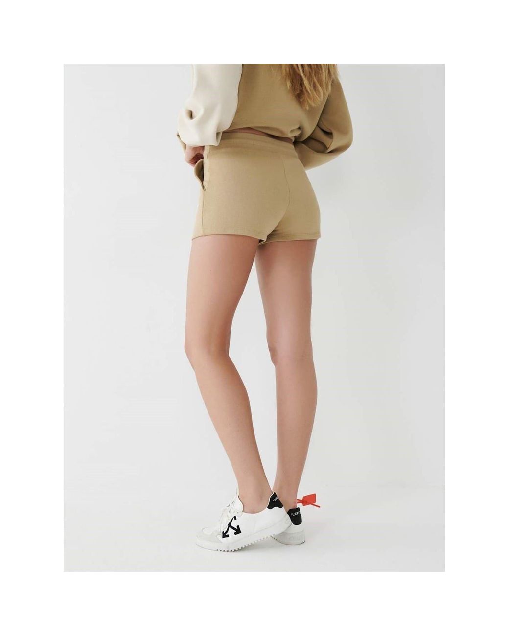 True Religion Natural Hs Lounge Sweat Shorts