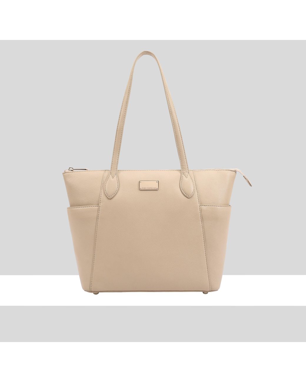 Paul Costelloe Natural Morava Leather Tote/Shoulder Bag
