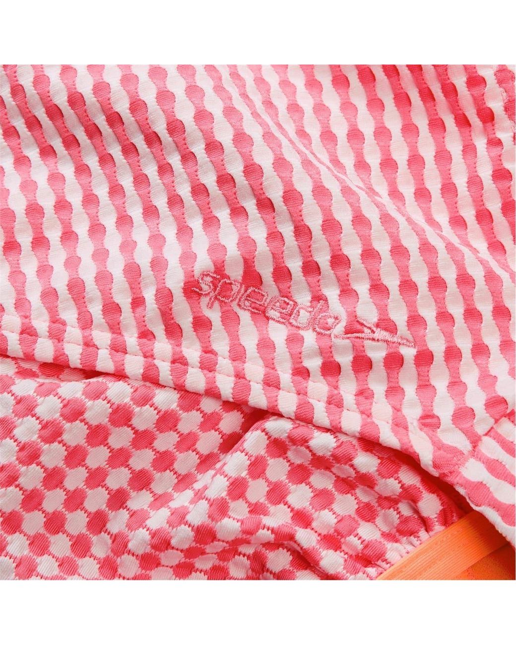 Speedo Pink Gingham Patterned Convertible Swimsuit