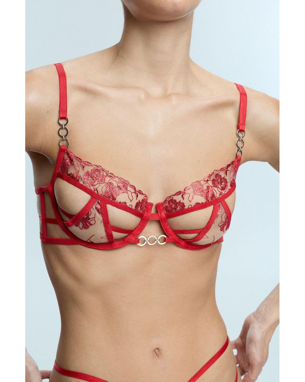 Penti Floral Lace Underwired Bra