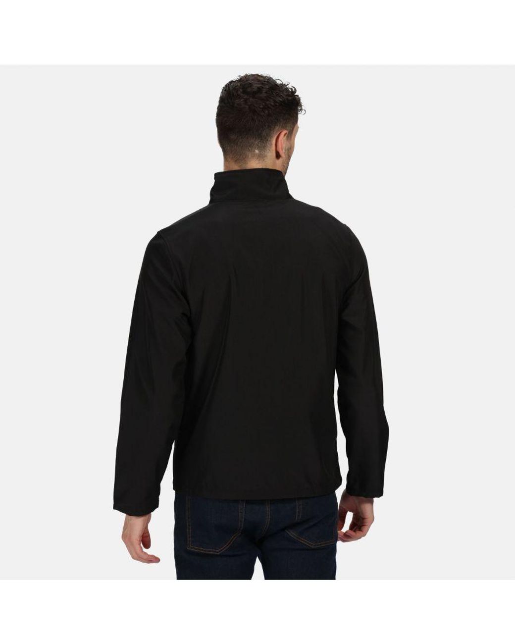 Regatta Black Classic Water Repellent Softshell Jacket for men