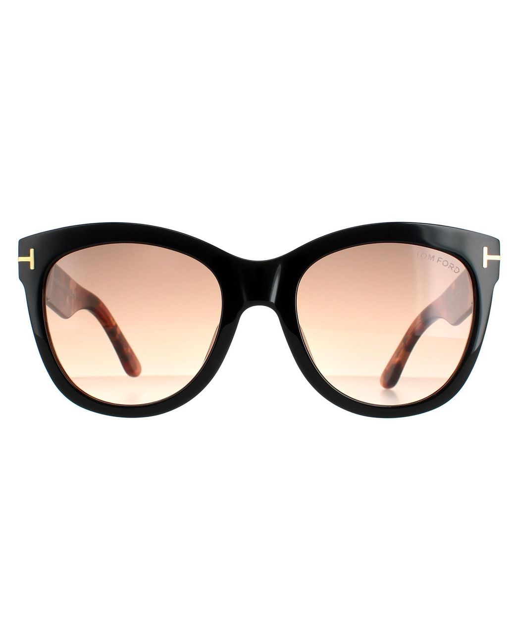 Tom Ford Black Cat Eye Havana Gradient Wallace Ft0870