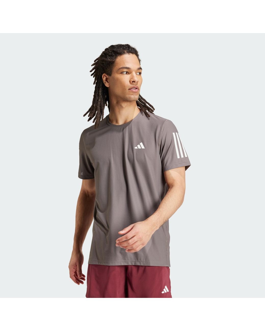 Adidas Originals Gray Own The Run Tee for men
