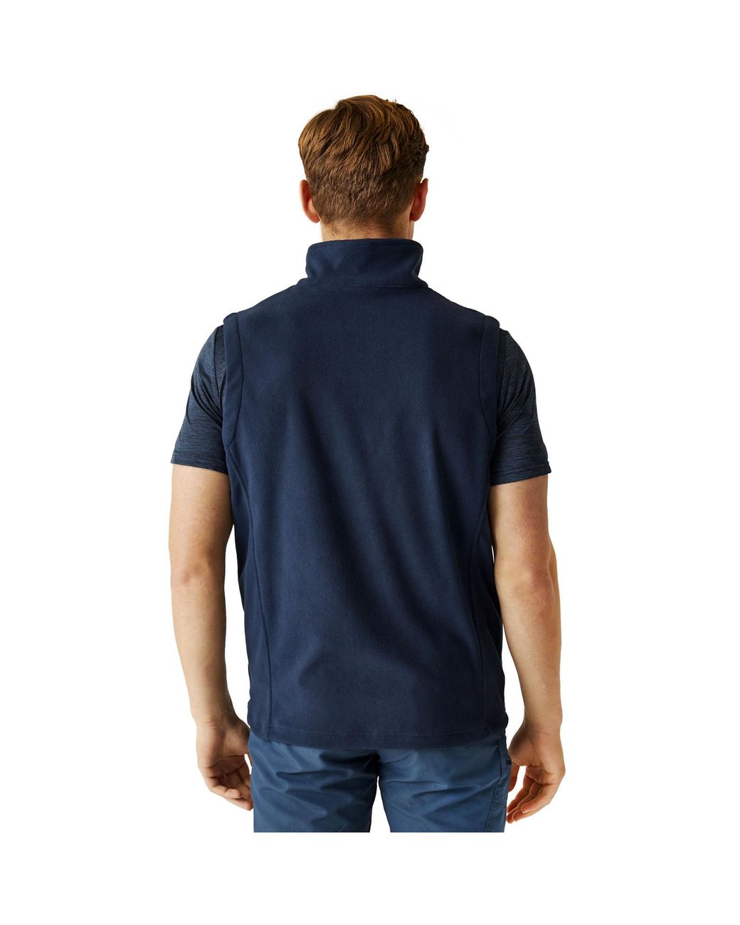Regatta Blue Tobias Ii Lightweight Outdoor Full Zip Fleece Bodywarmer Gilet for men