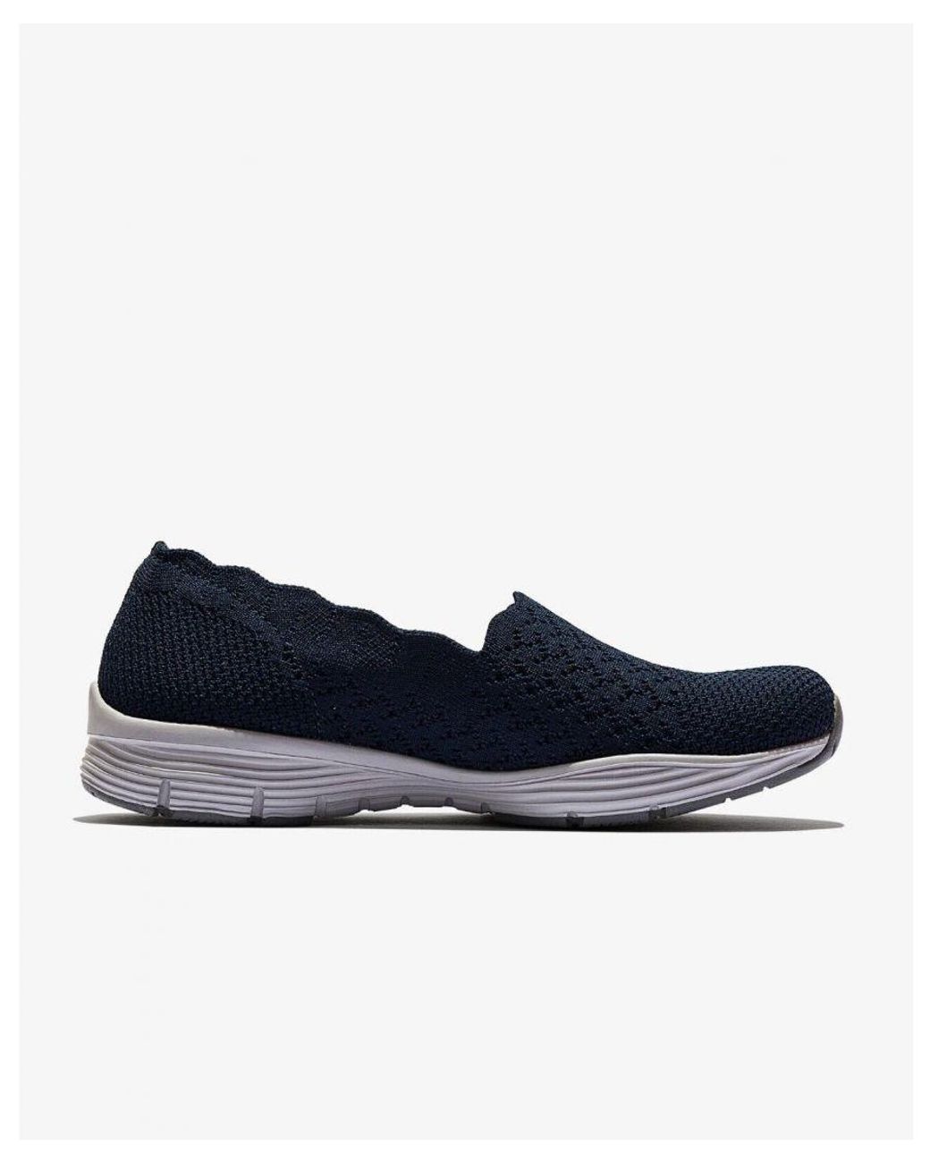 Skechers Blue Seager Stat Slip On Shoes