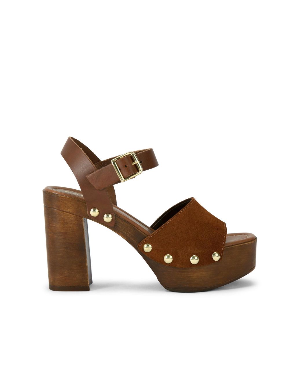 Carvela Kurt Geiger Brown Suede Festa Block Sandals