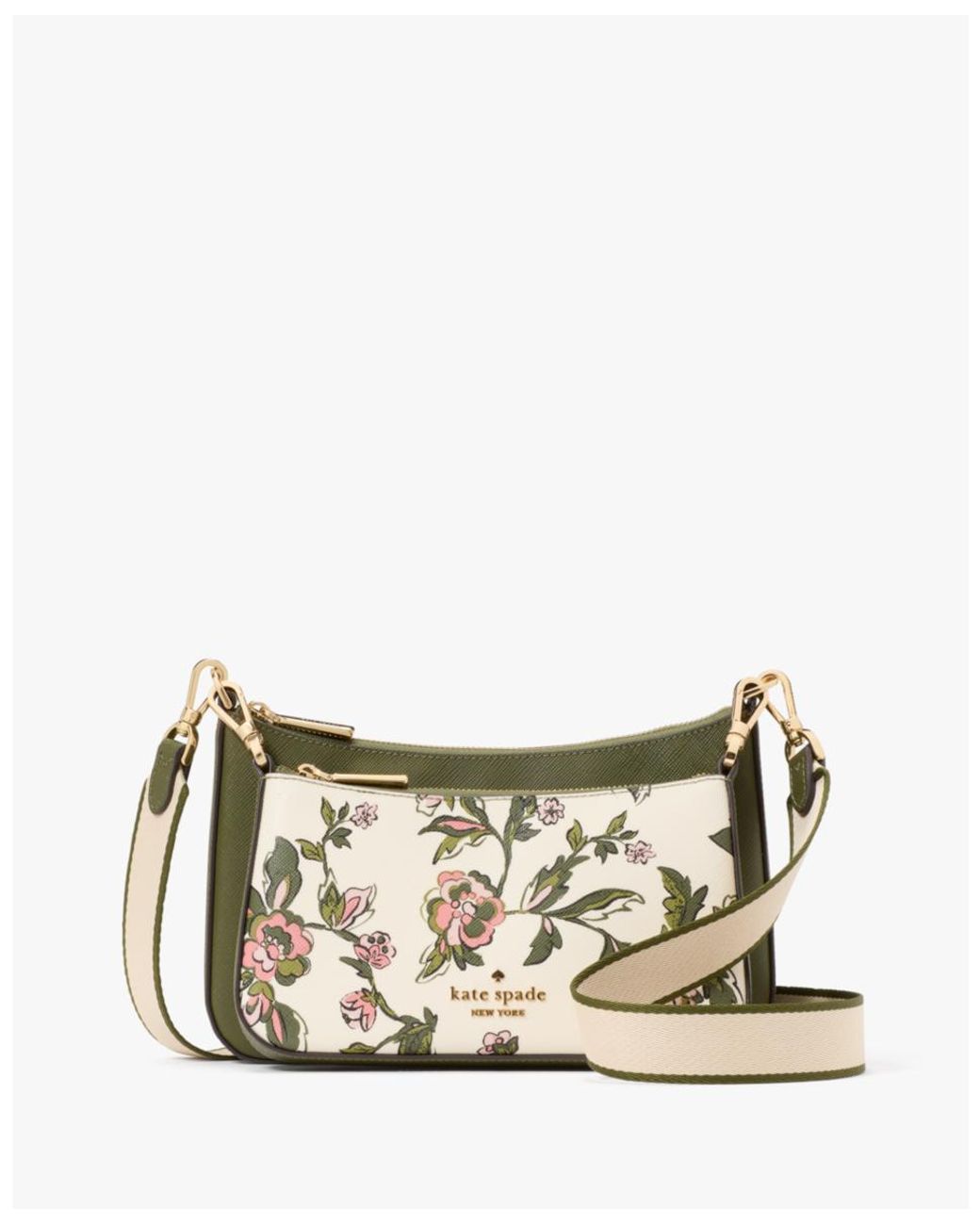 【Kate Spade】Duet Floral Small Crossbody ◆国内発送◆ Kate Spade Duet Forest Blooms Printed Small Crossbody in