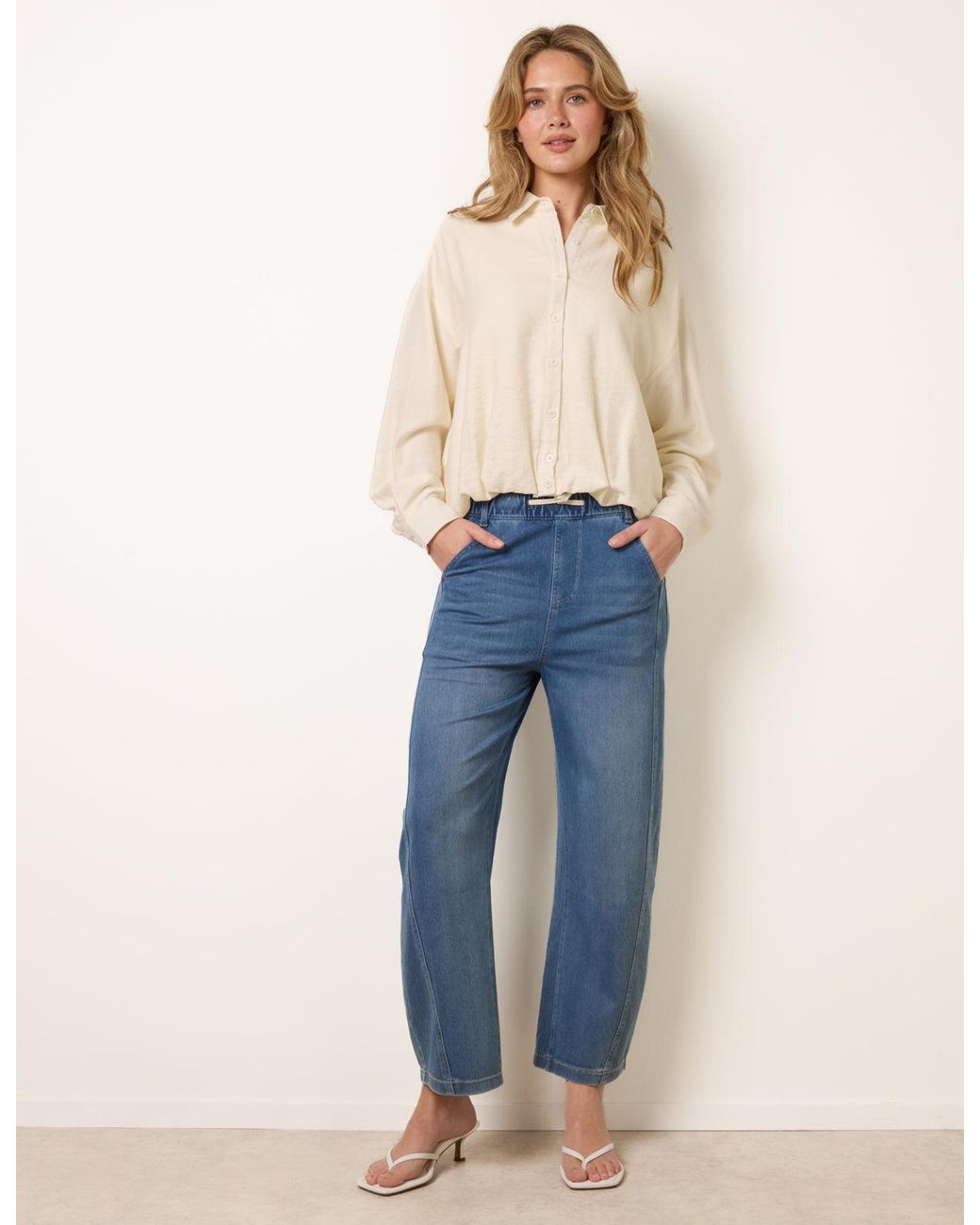 Blue Vanilla Natural Relaxed Button-Up Shirt