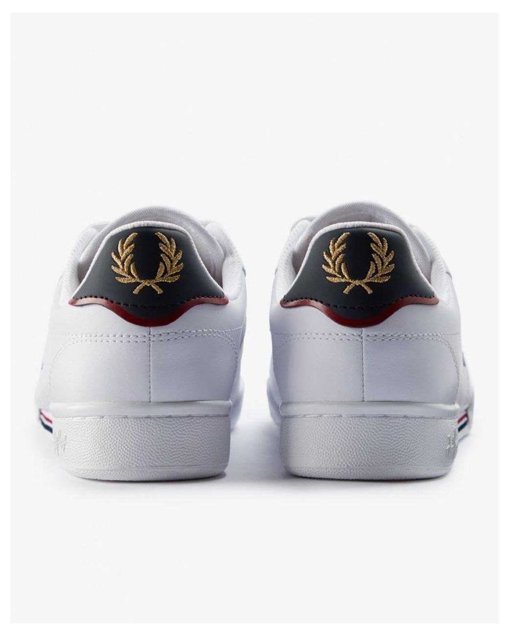 Fred Perry White B722 Leather Trainers Nos for men
