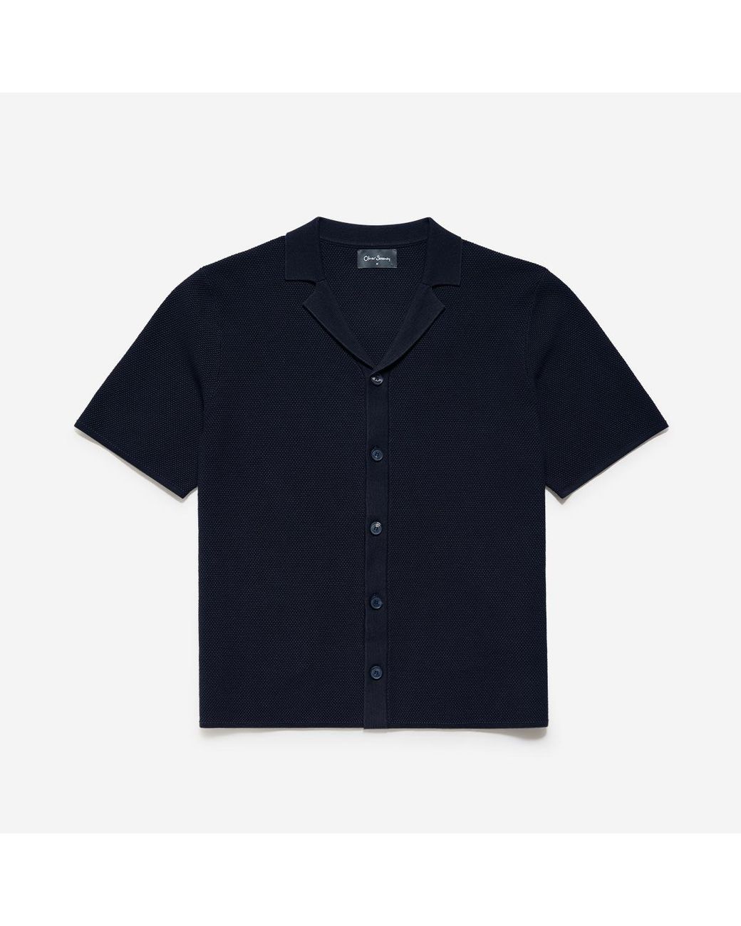 Oliver Sweeney Blue 100% Cotton Knitted Shirt for men