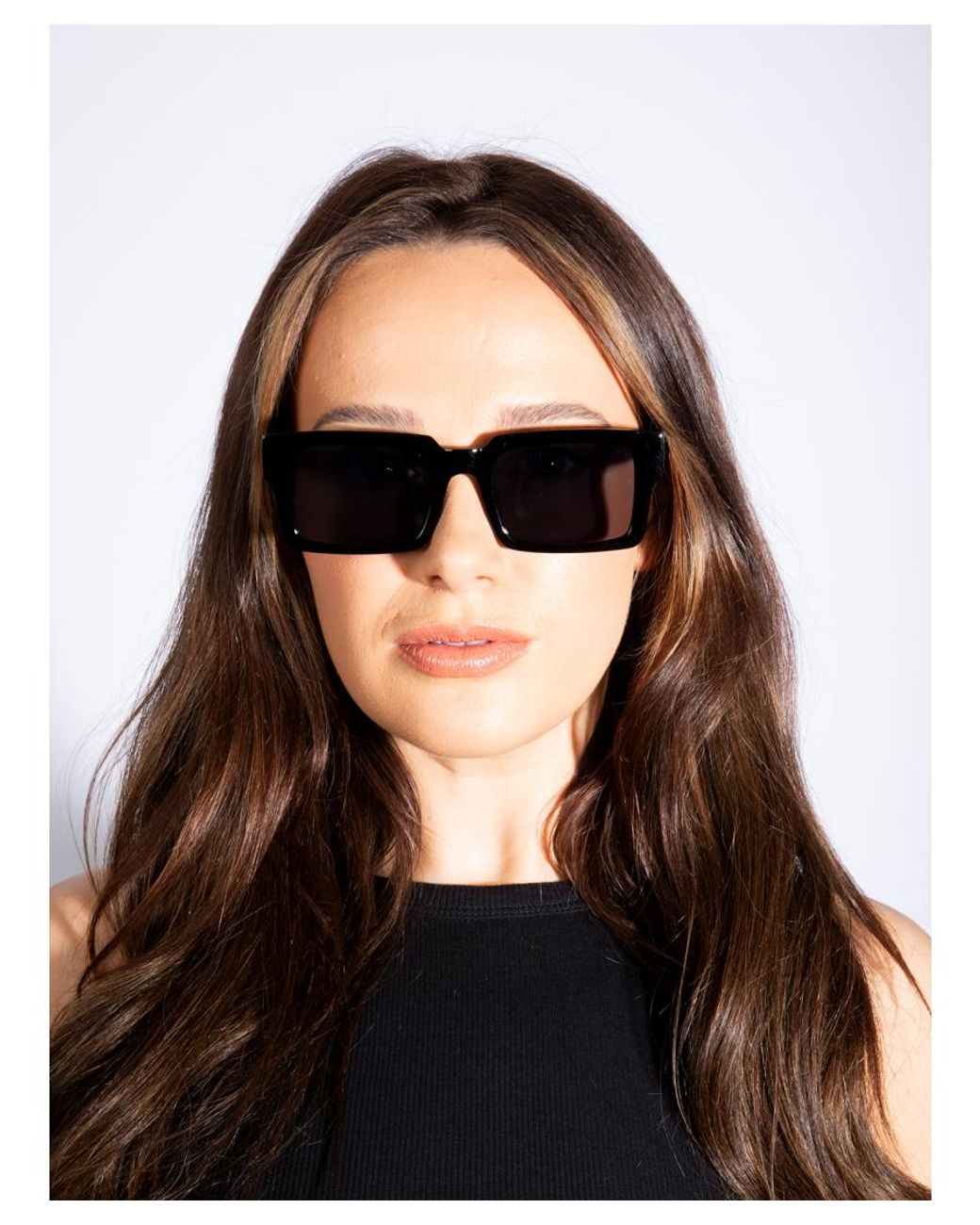 SVNX Blue Square Frame Sunglasses