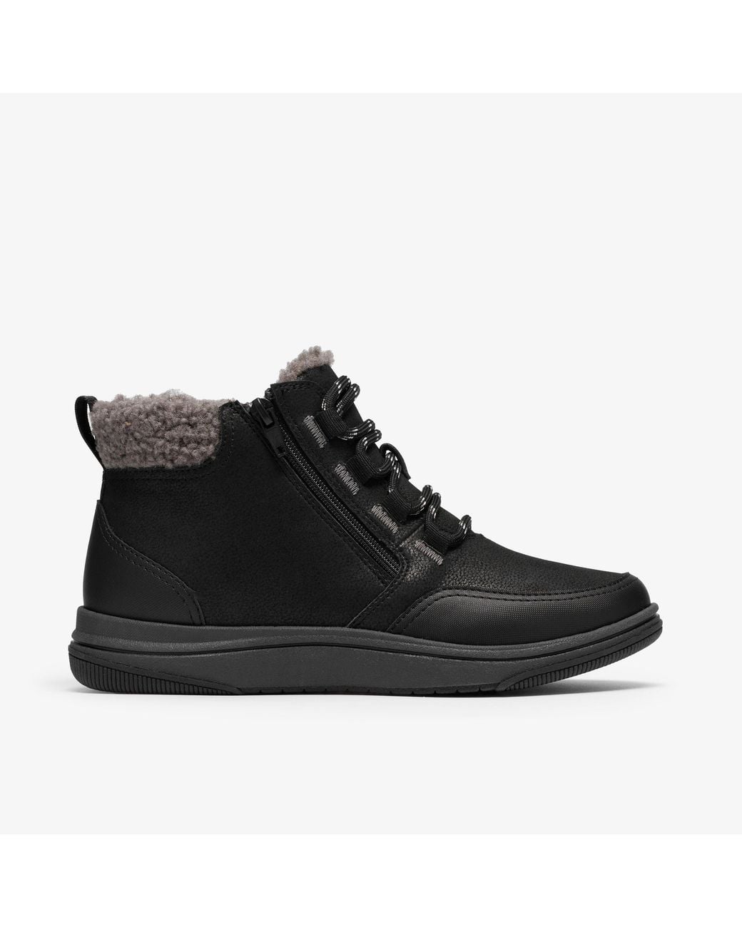 Clarks Black Brinkley Moss Boots