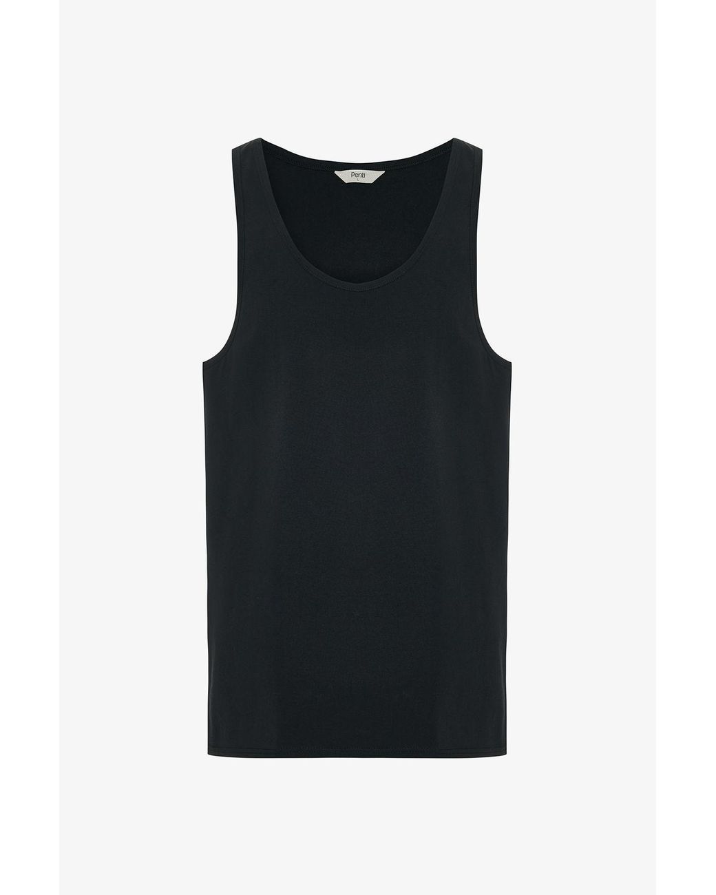 Penti Black Oversized Long Cotton Cami 2-Pack for men