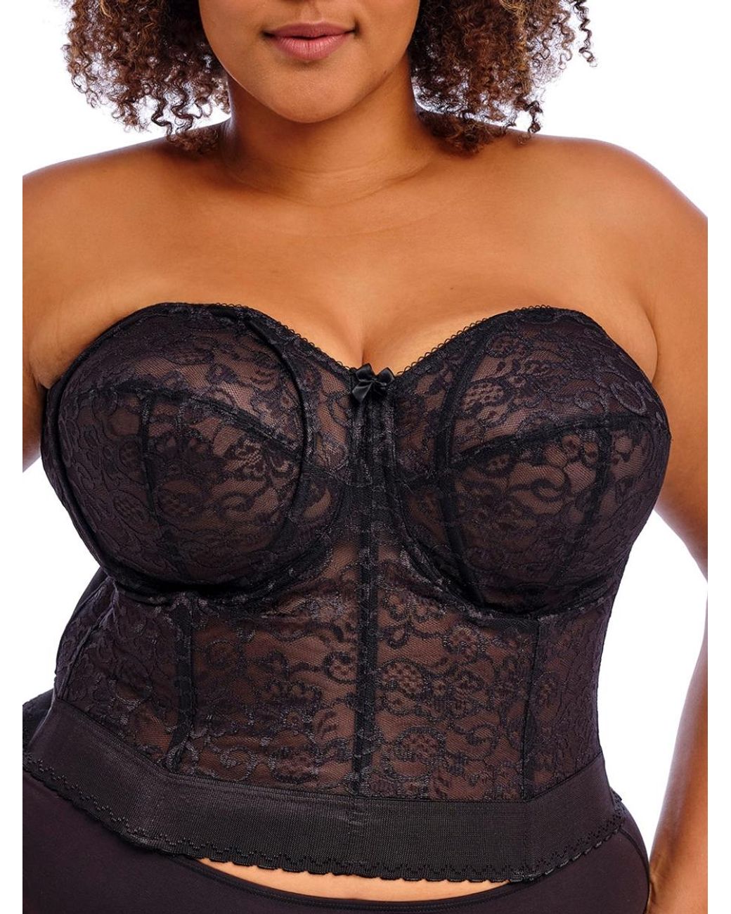 Goddess Black Lace Bridal Bustier