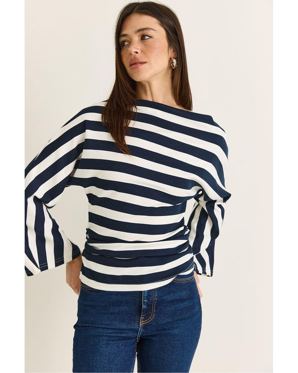 Bianco Lucci Blue Blouse