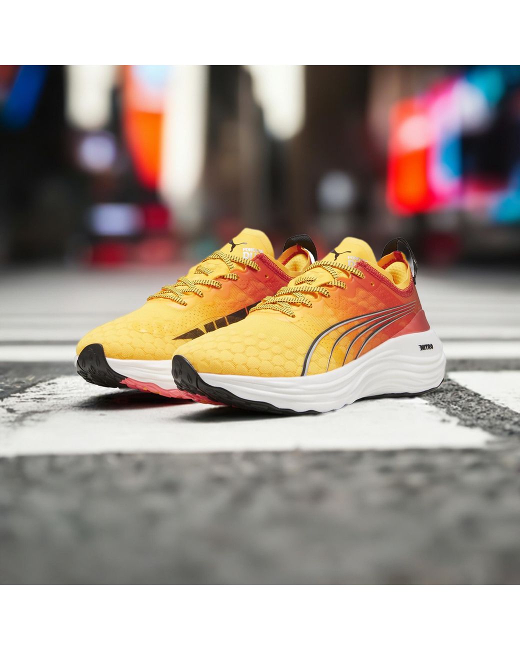 PUMA Gray Foreverrun Nitro Running Shoes