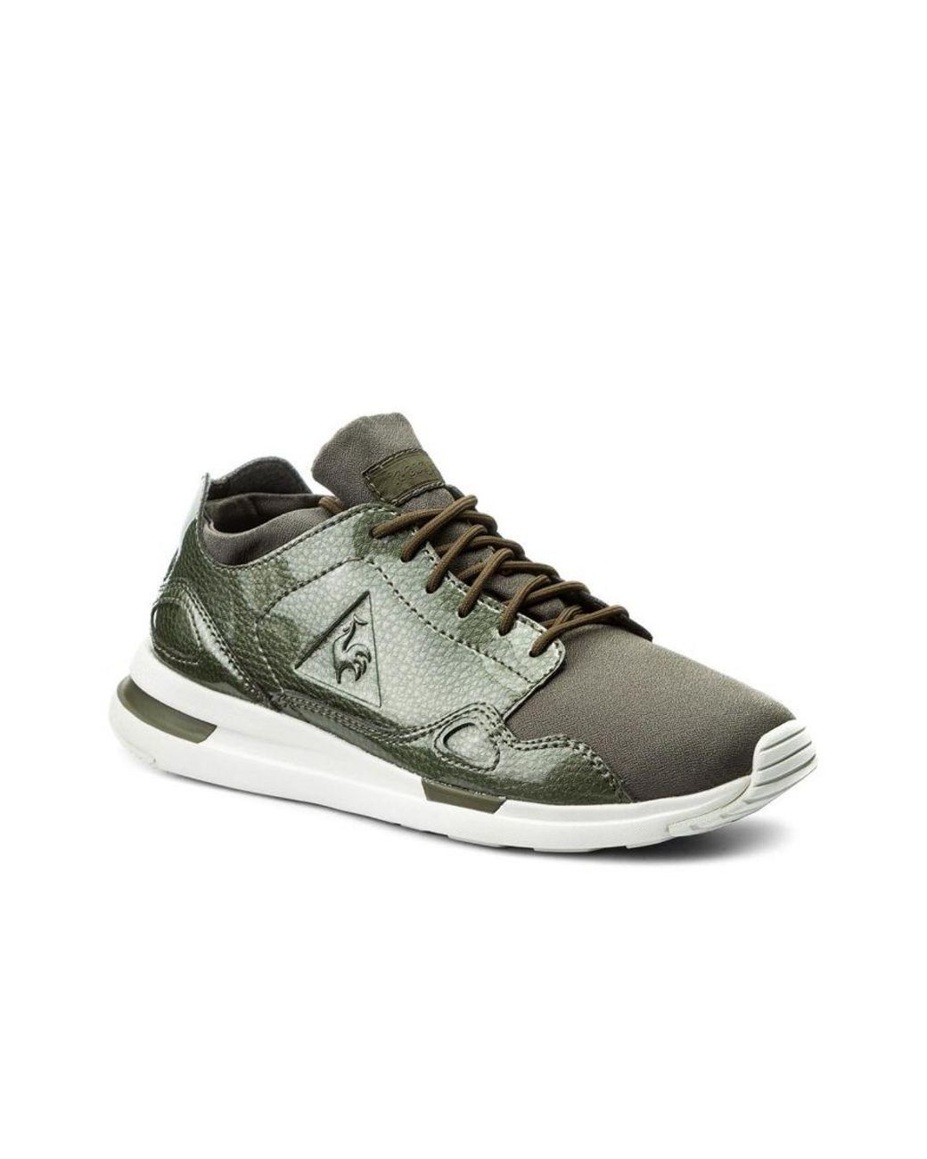 Le Coq Sportif Green Lcs R Flow Dark Trainers Leather