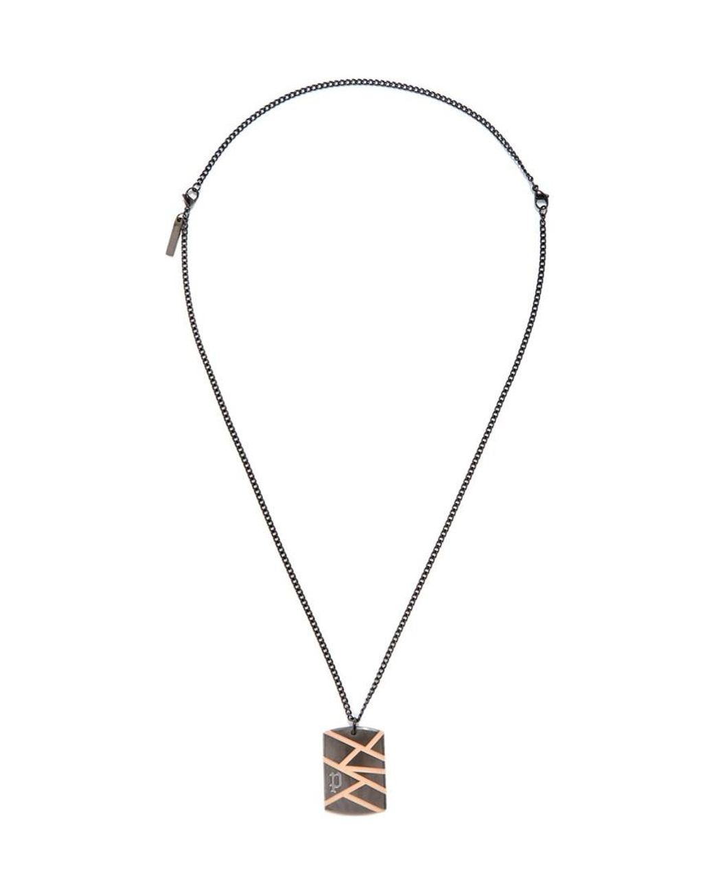 Police Blue Pj26485Psbr.01 Necklace for men