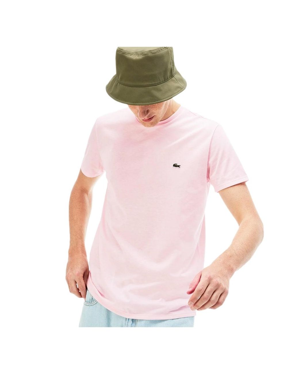 Lacoste Pink Pima T-Shirt for men