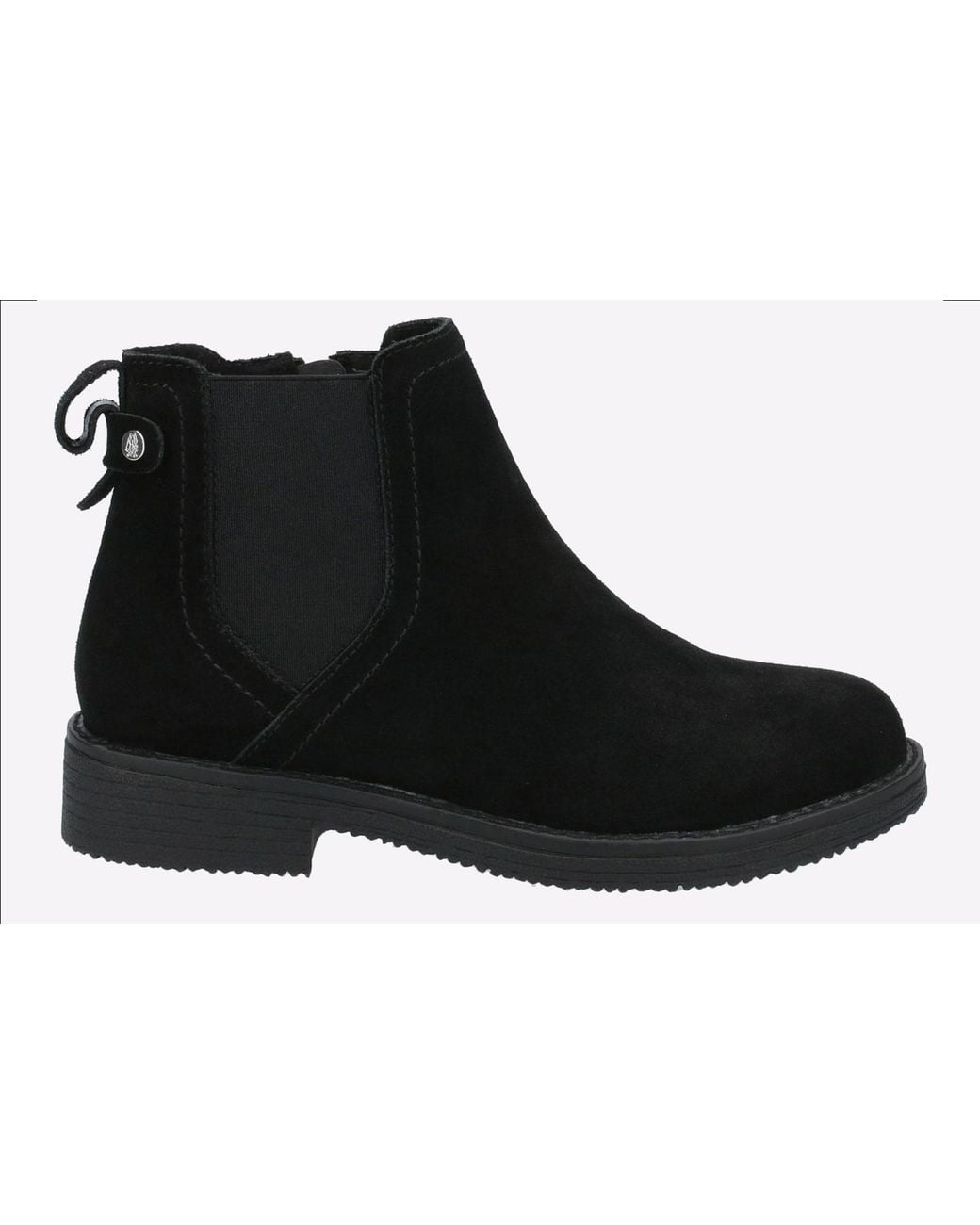 Hush Puppies Black Maddy Memory Foam Leather
