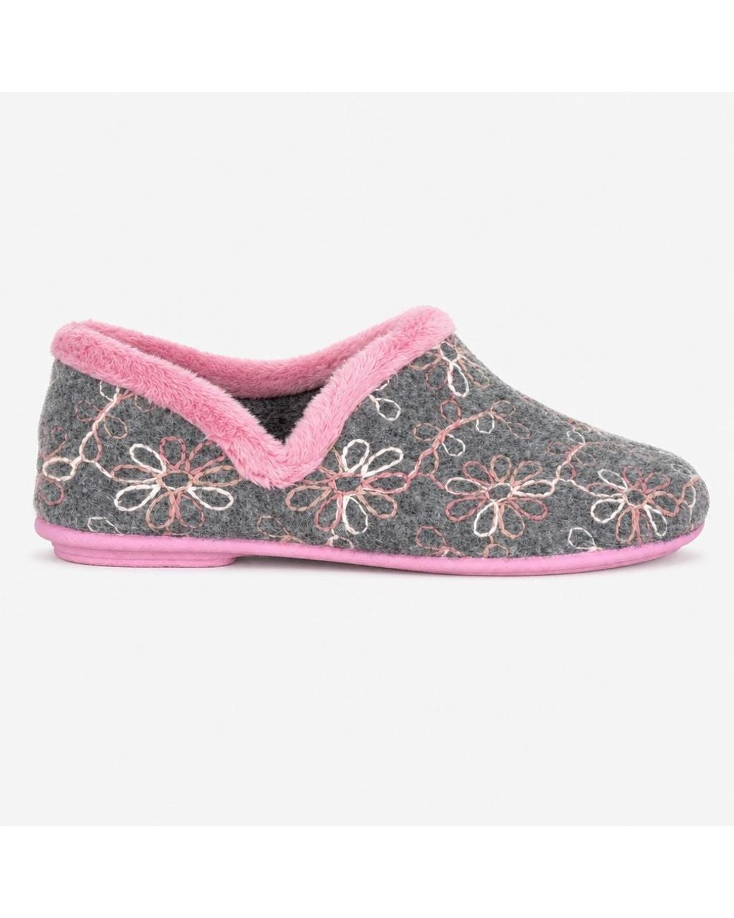 Sleeper Gray Sara Full Slippers Textile