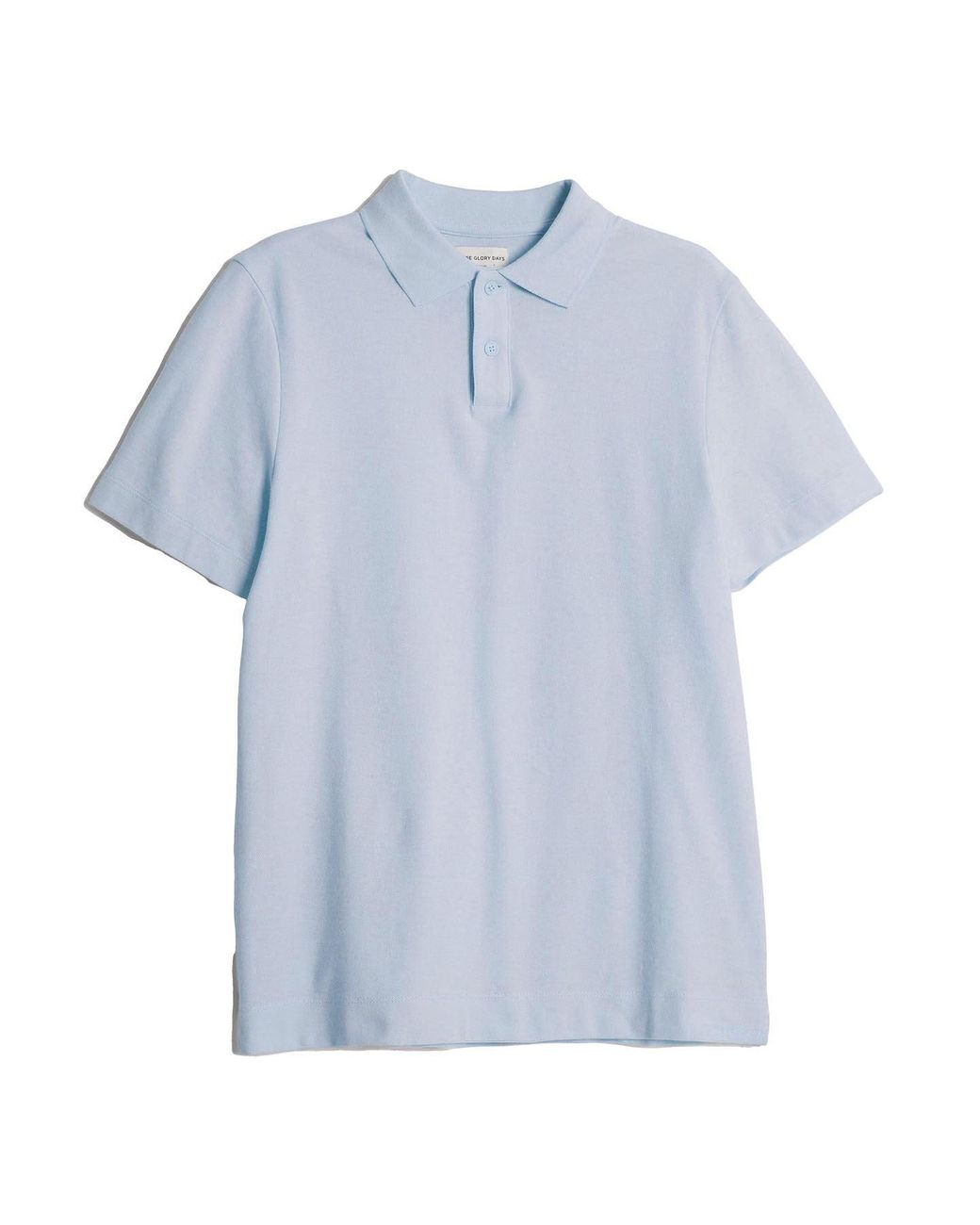 Secret Label Blue Cotton Pique Polo Shirt for men