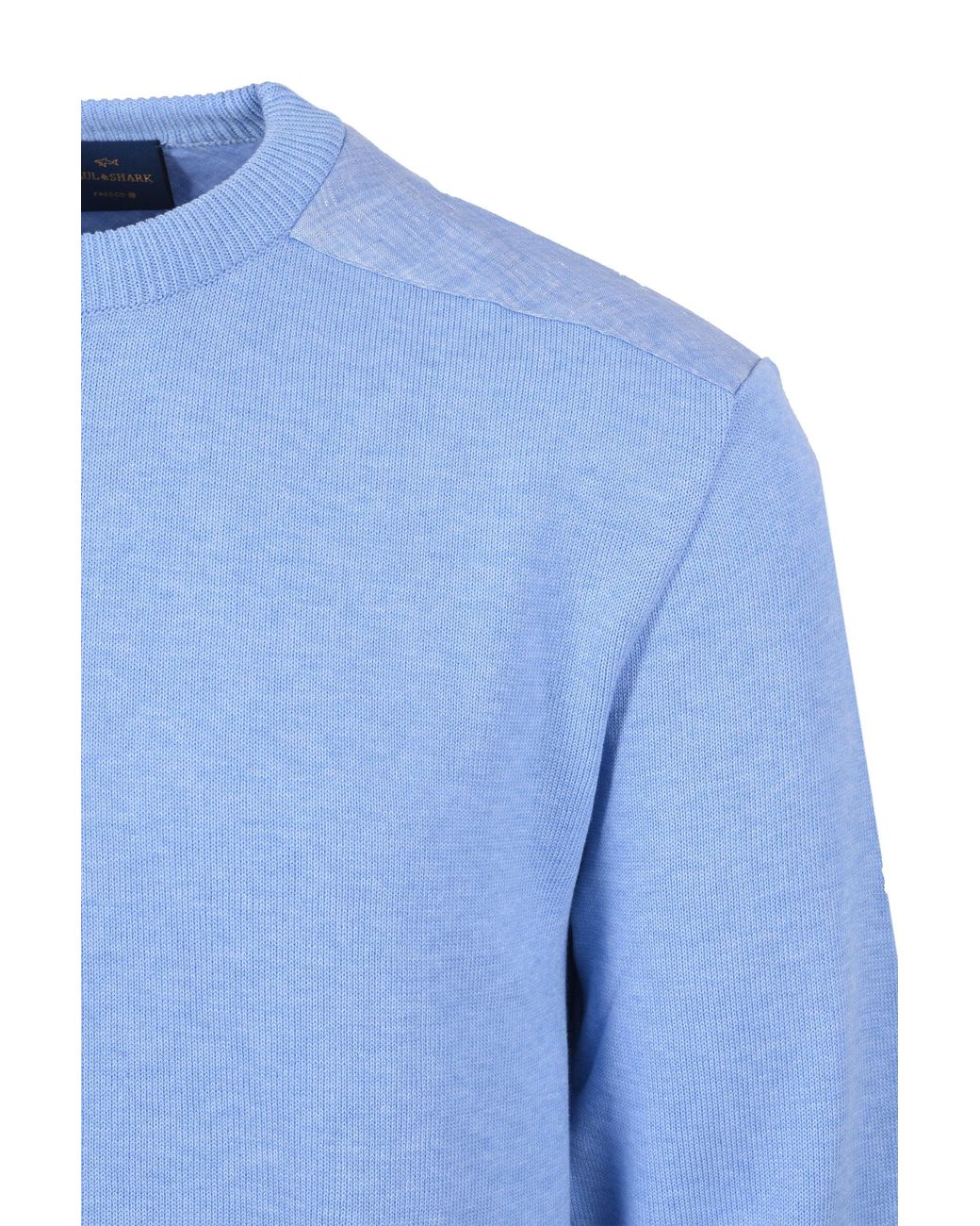 Paul & Shark Blue Crew Neck Knitwear Light Cotton for men