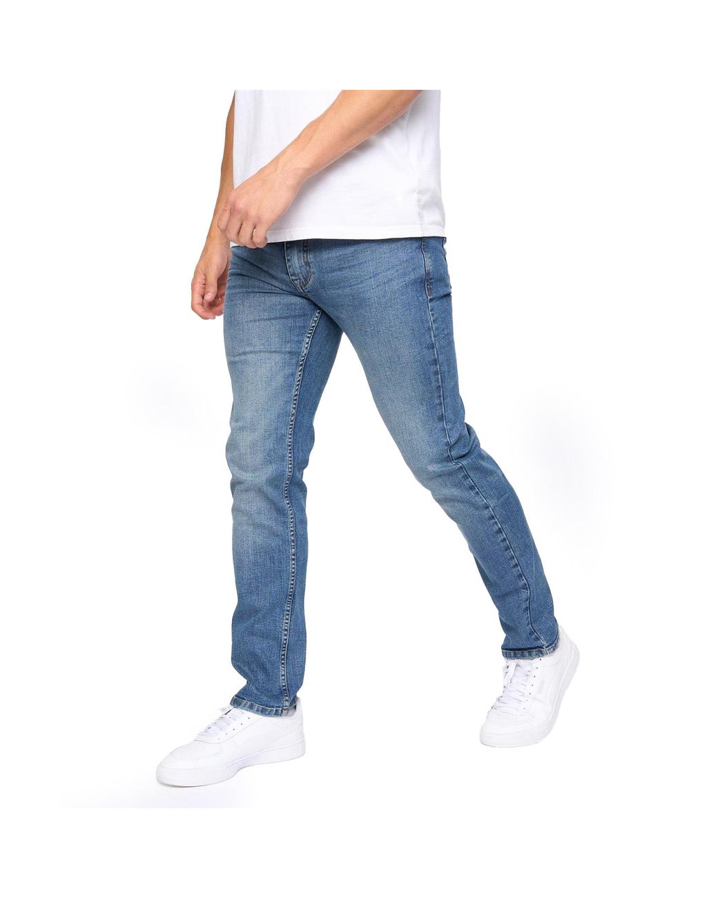 Bewley & Ritch Blue Abingdon Slim Fit Jeans for men
