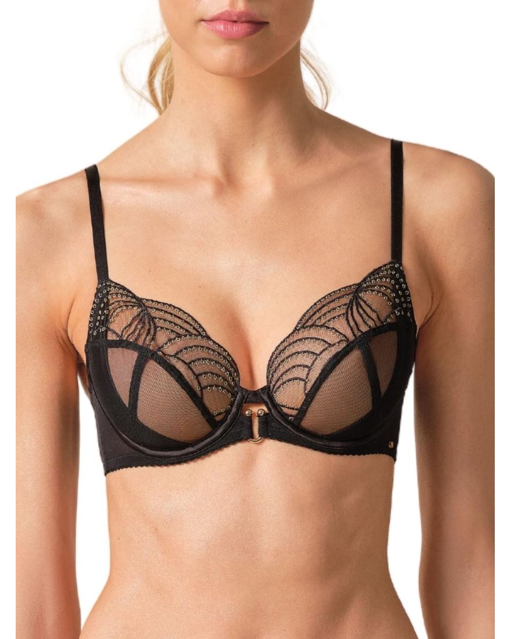 Gossard Black Viva Plunge Bra