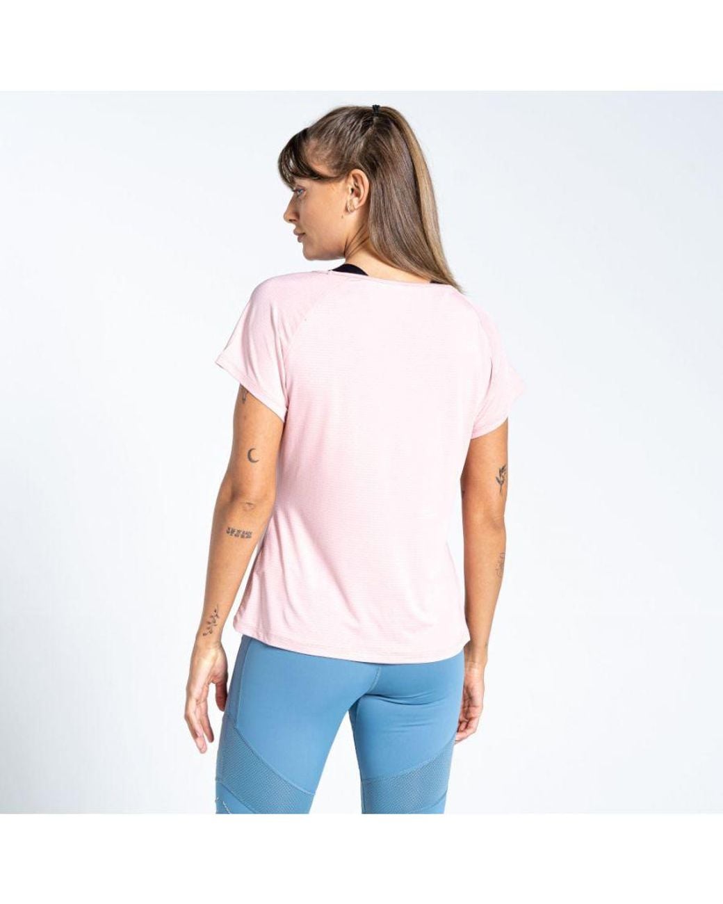 Dare 2b White Cyrstallize Super Lightweight Wicking T Shirt