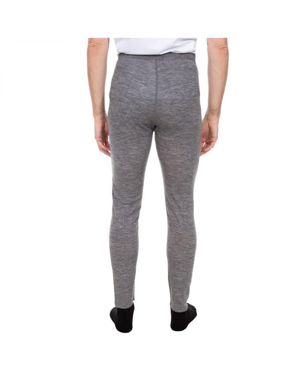 Trespass Gray Oliver Thermal Bottoms (Dark Marl) for men